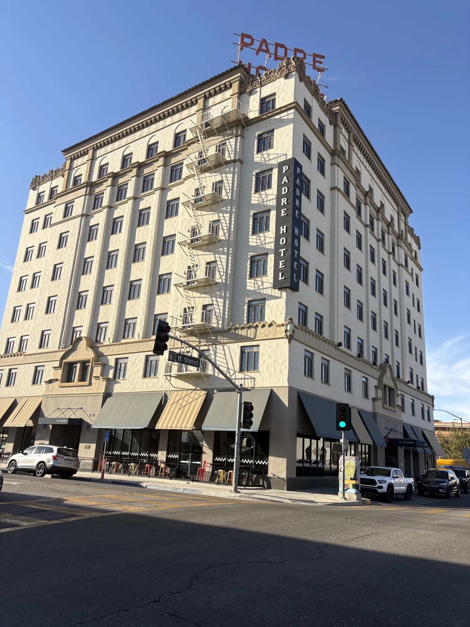 The Padre Hotel in downtown Bakersfield
