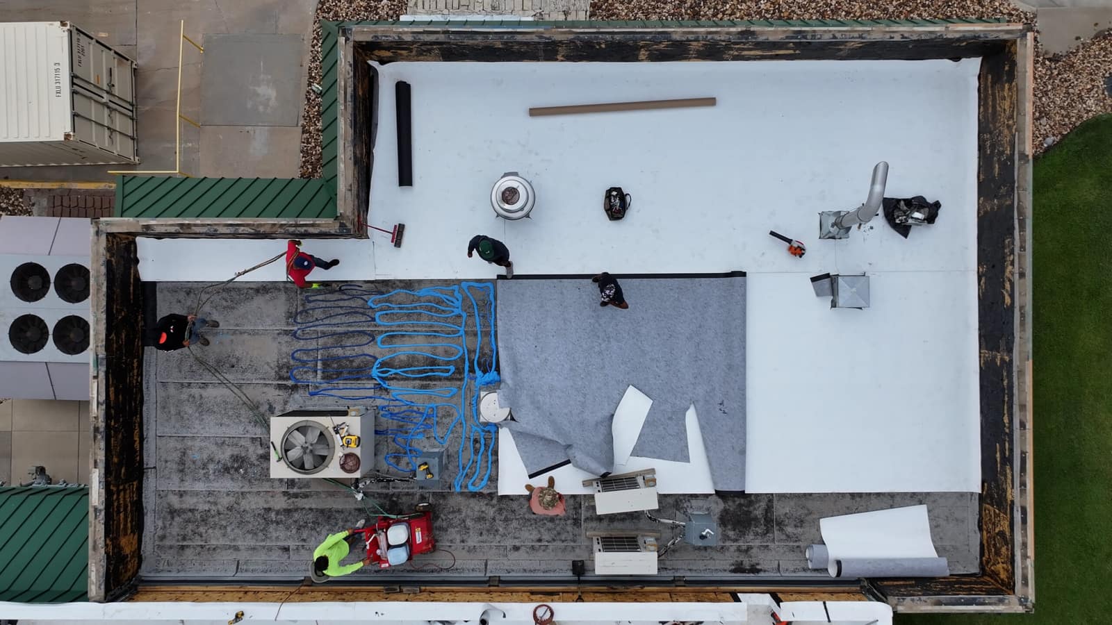 Fleeceback Tpo, commercial roofing