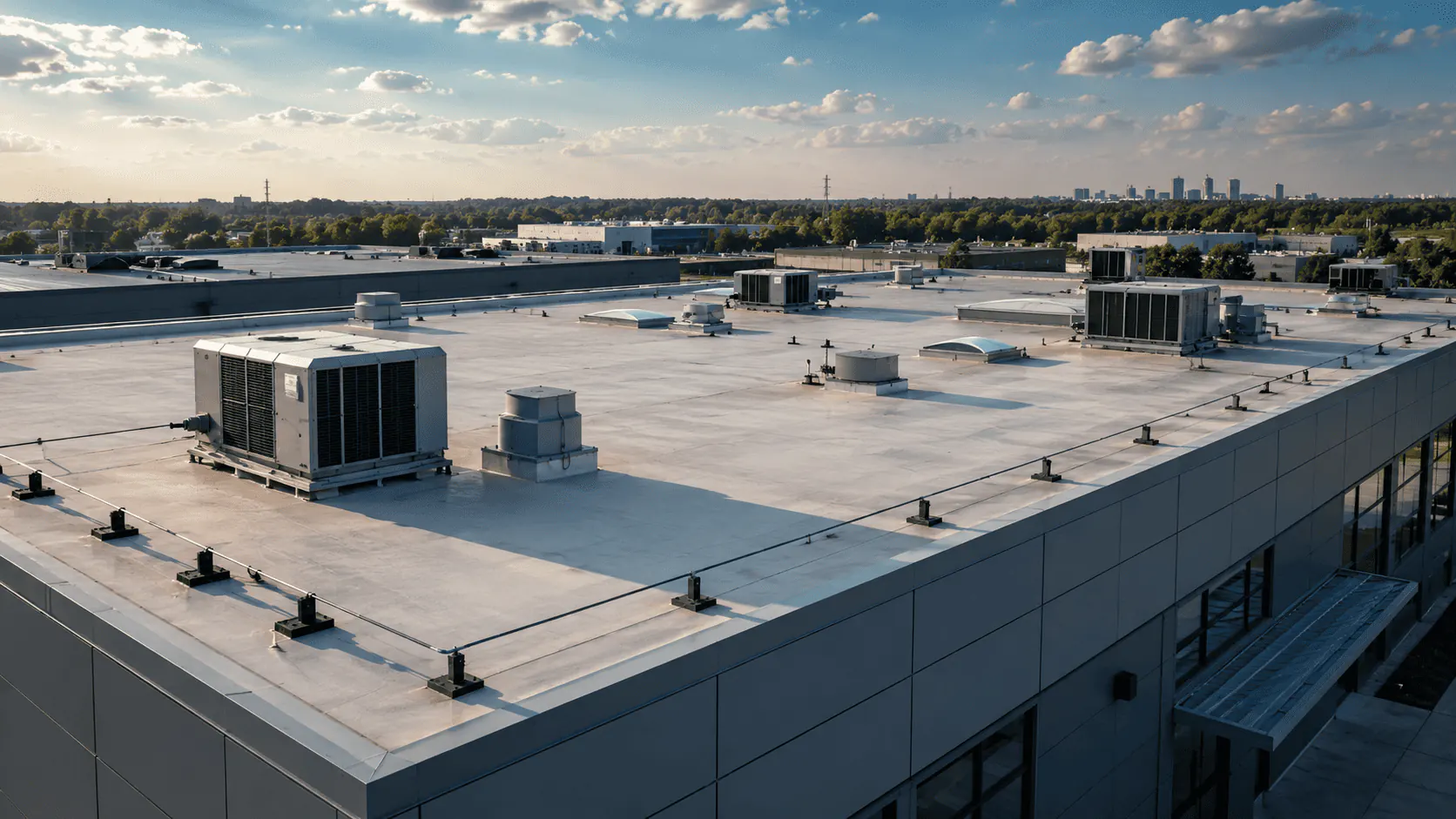 Office Complex Roofing — commercial roofing